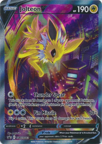 Jolteon V SWSH183 NM Alternate Art Promo