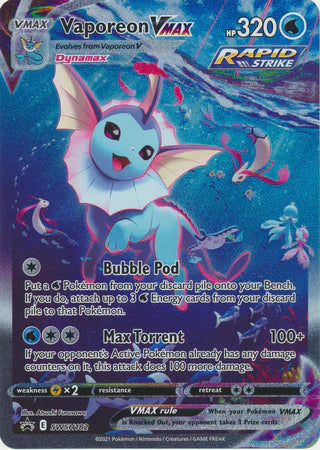 Vaporeon VMAX SWSH182 NM Alternate Art Promo